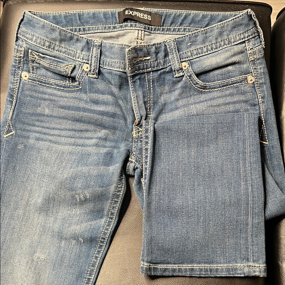 Express Women's Classic Blue Skinny Jeans